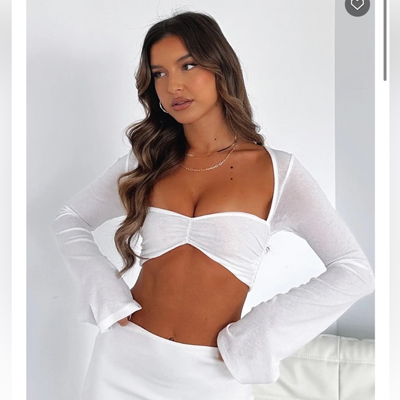 White Fox Boutique Tops - White Fox What About Me Long Sleeve